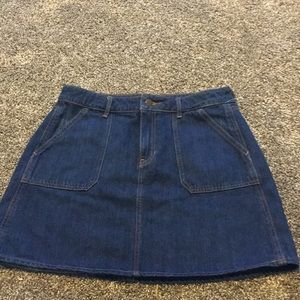 Old navy dark denim jean skirt size 8 NWOT